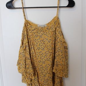 AE floral cold shoulder blouse